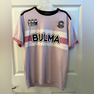 Box Lunch Exclusive Dragon Ball Z Bulma Pink Jersey Size Small